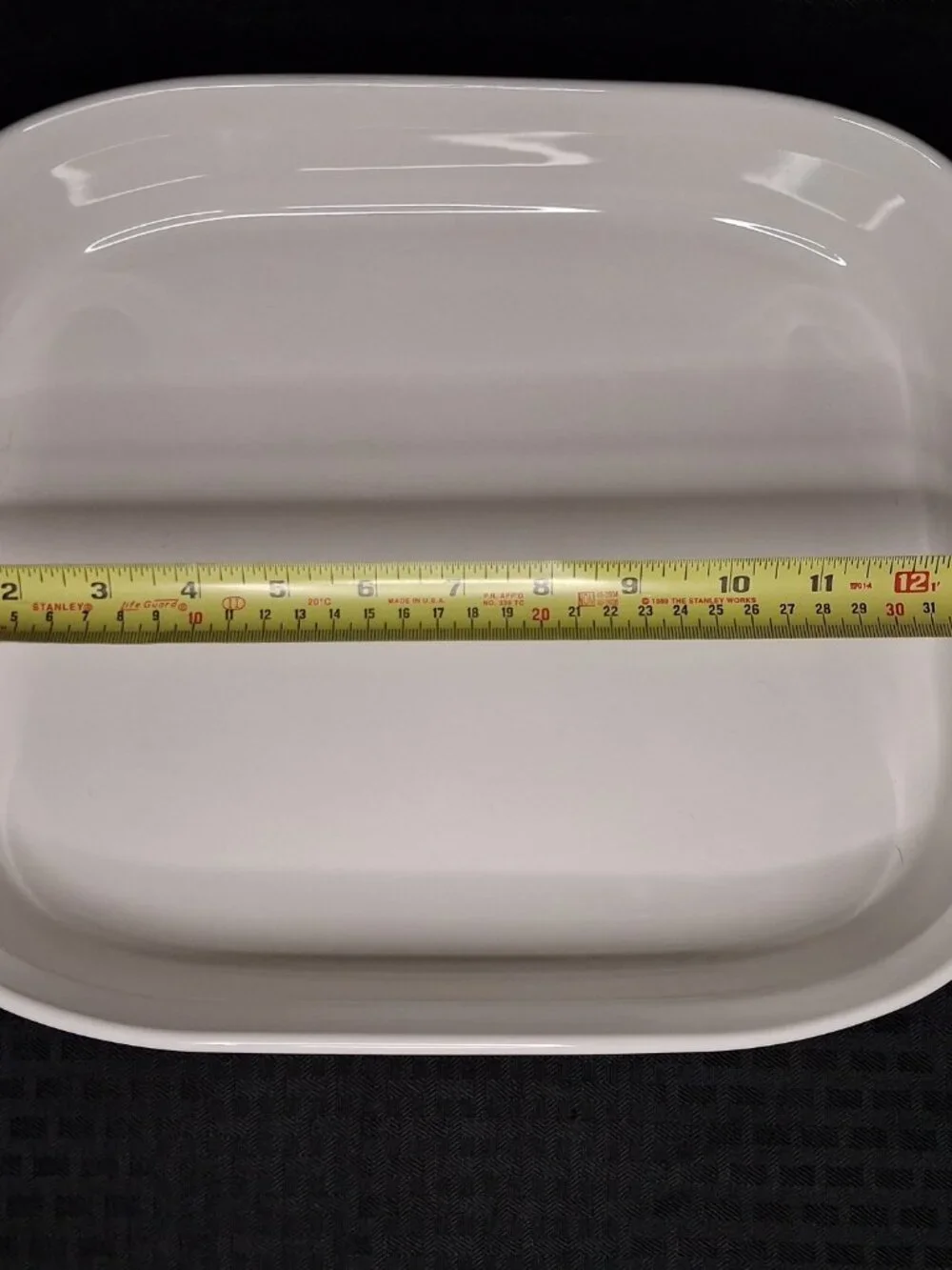 Vintage Large Corning French White F-21-B 4.5L Lasagna Casserole Pan